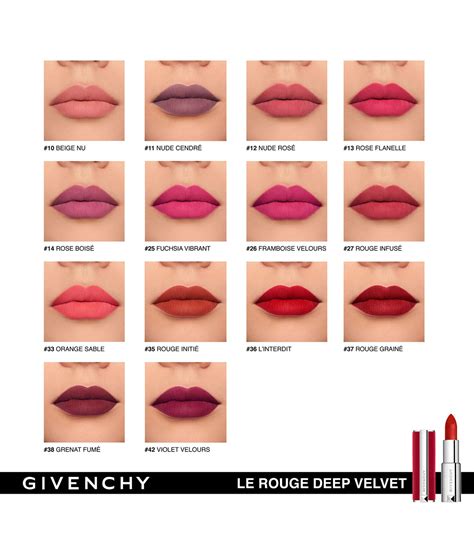 le rouge deep velvet lipstick.